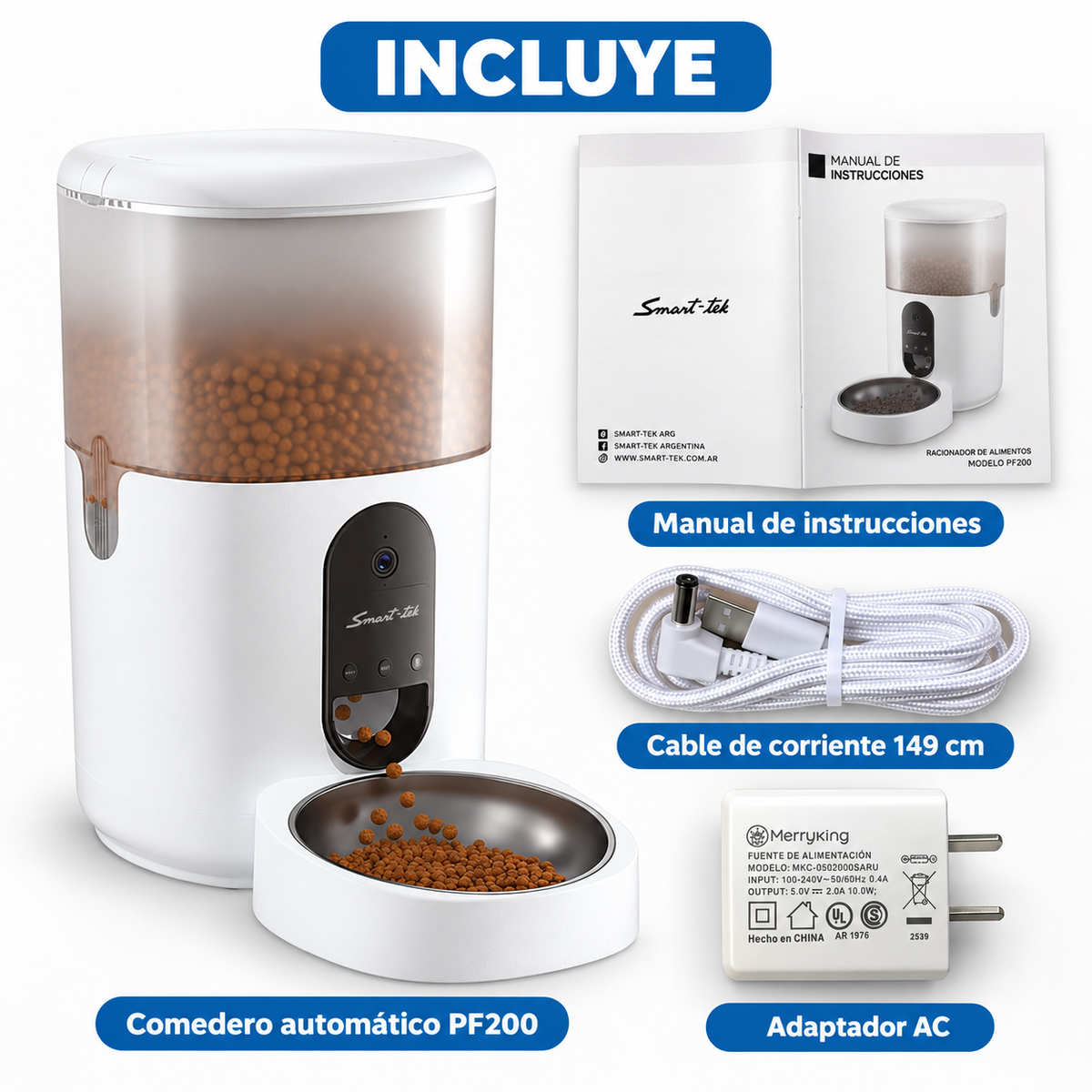Racionador de alimentos Automático Wi-Fi PF200