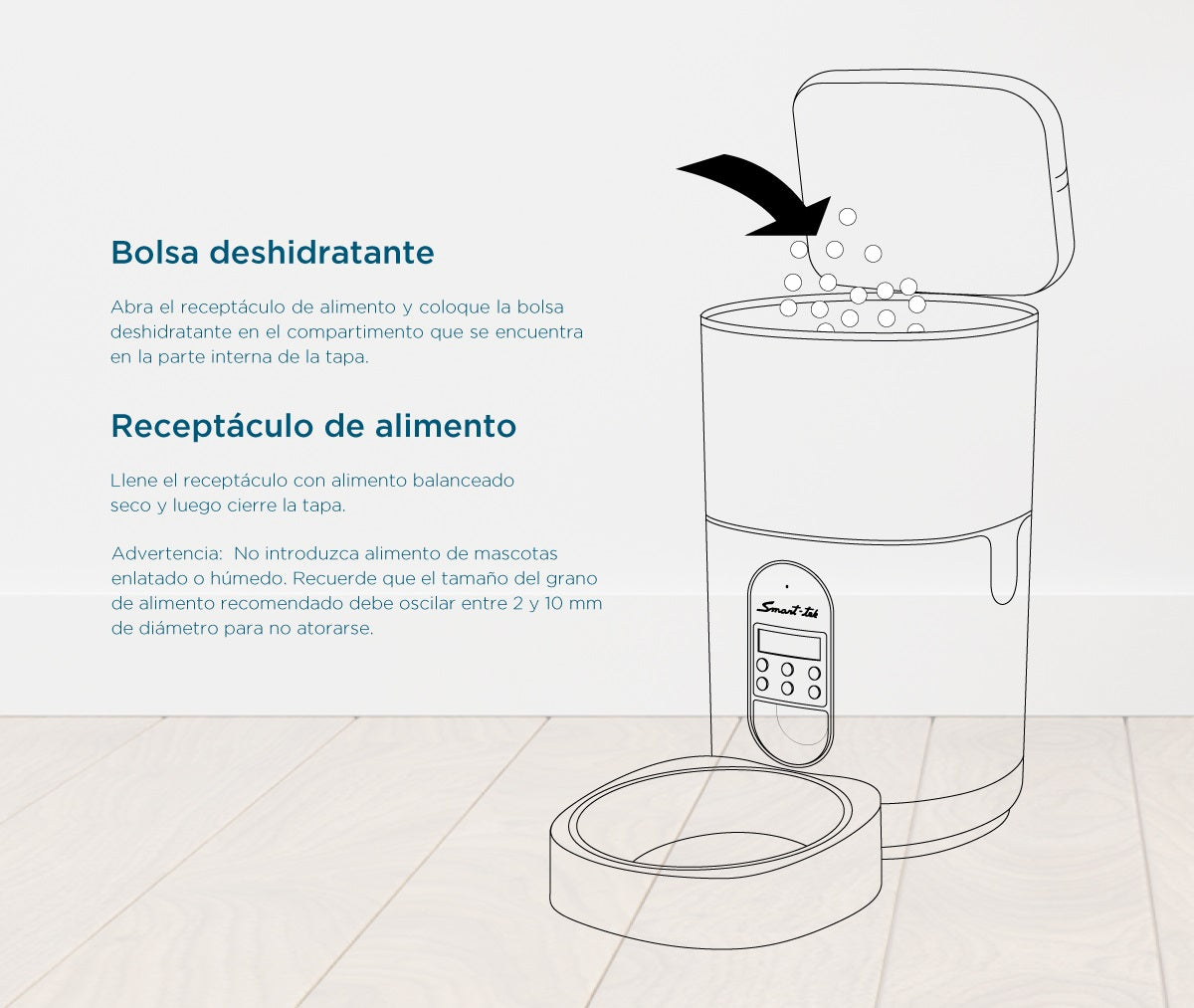 Racionador de alimentos Automático PF100