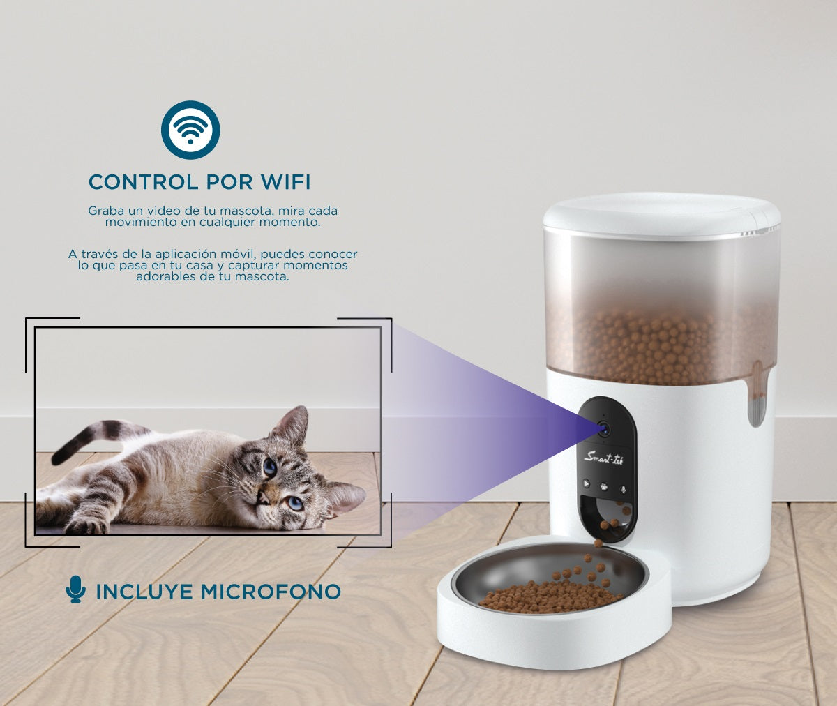 Racionador de alimentos Automático Wi-Fi PF200