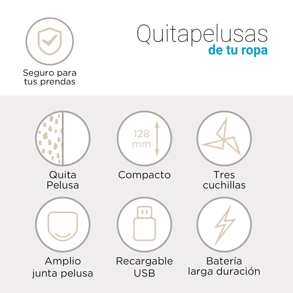 Removedor Quitapelusas Eléctrico 2W