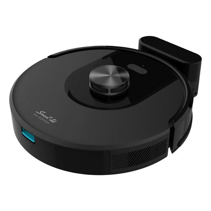 Robot Aspiradora Trapeadora 3 En 1 Smart-tek Ava Dual Clean Negro