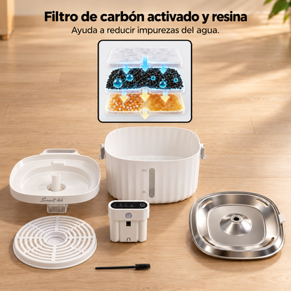 Fuente Bebedero Automático Para Mascotas Con Sensor De Movimiento 2Lts PW100