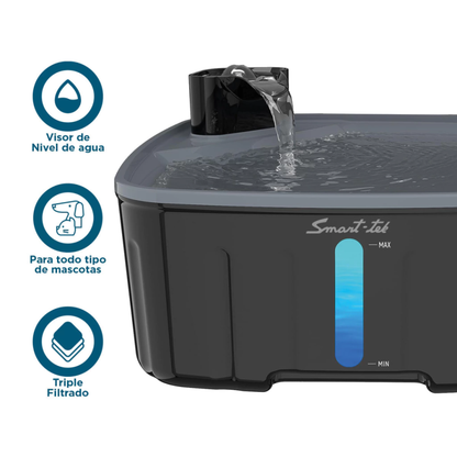 Bebedero Automático Grande Para Mascotas 8 Litros Smart-Tek