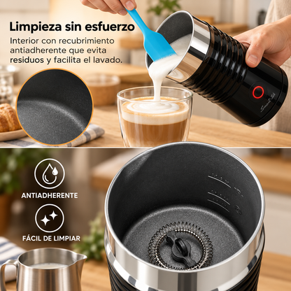 Espumador de Leche Color Negro