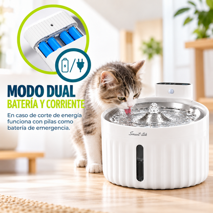 Fuente Bebedero Automático Para Mascotas Con Sensor De Movimiento 2Lts PW100