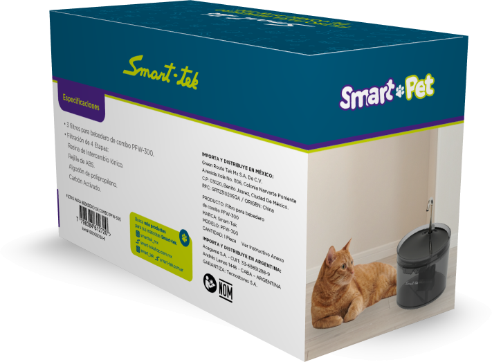Filtro de Repuesto para Bebedero de Mascotas PFW300 (Pack X3)