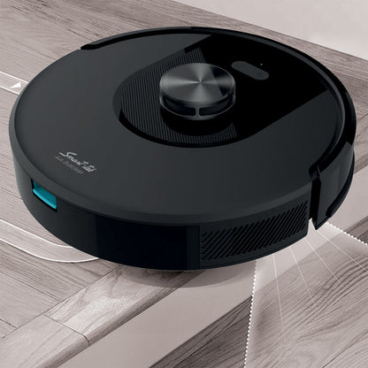 Robot Aspiradora Trapeadora 3 En 1 Smart-tek Ava Dual Clean Negro