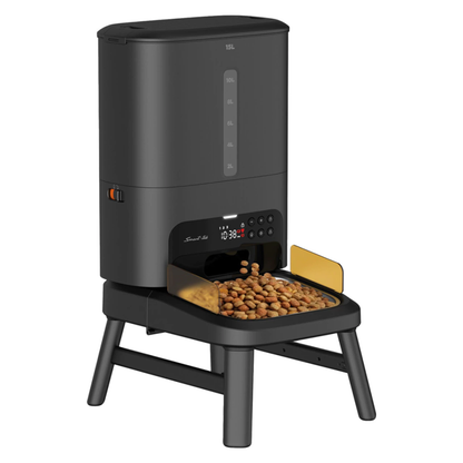 Comedero Automático Elevado Para Mascotas Mordida grande 15l Smart-tek