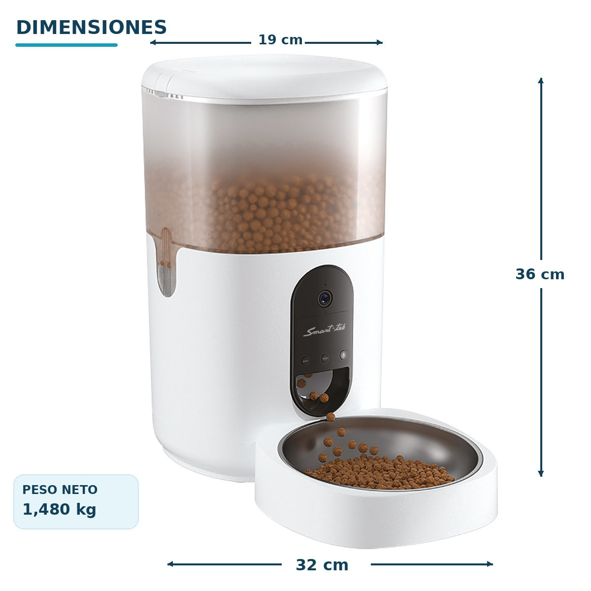 Racionador de alimentos Automático Wi-Fi PF200