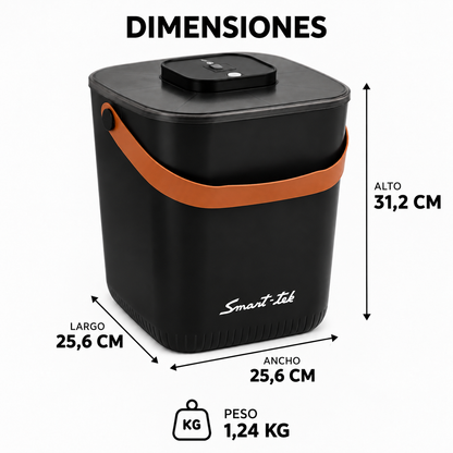 Contenedor Hermético de Alimento para Mascotas, con bomba de sellado al vacío - Negro