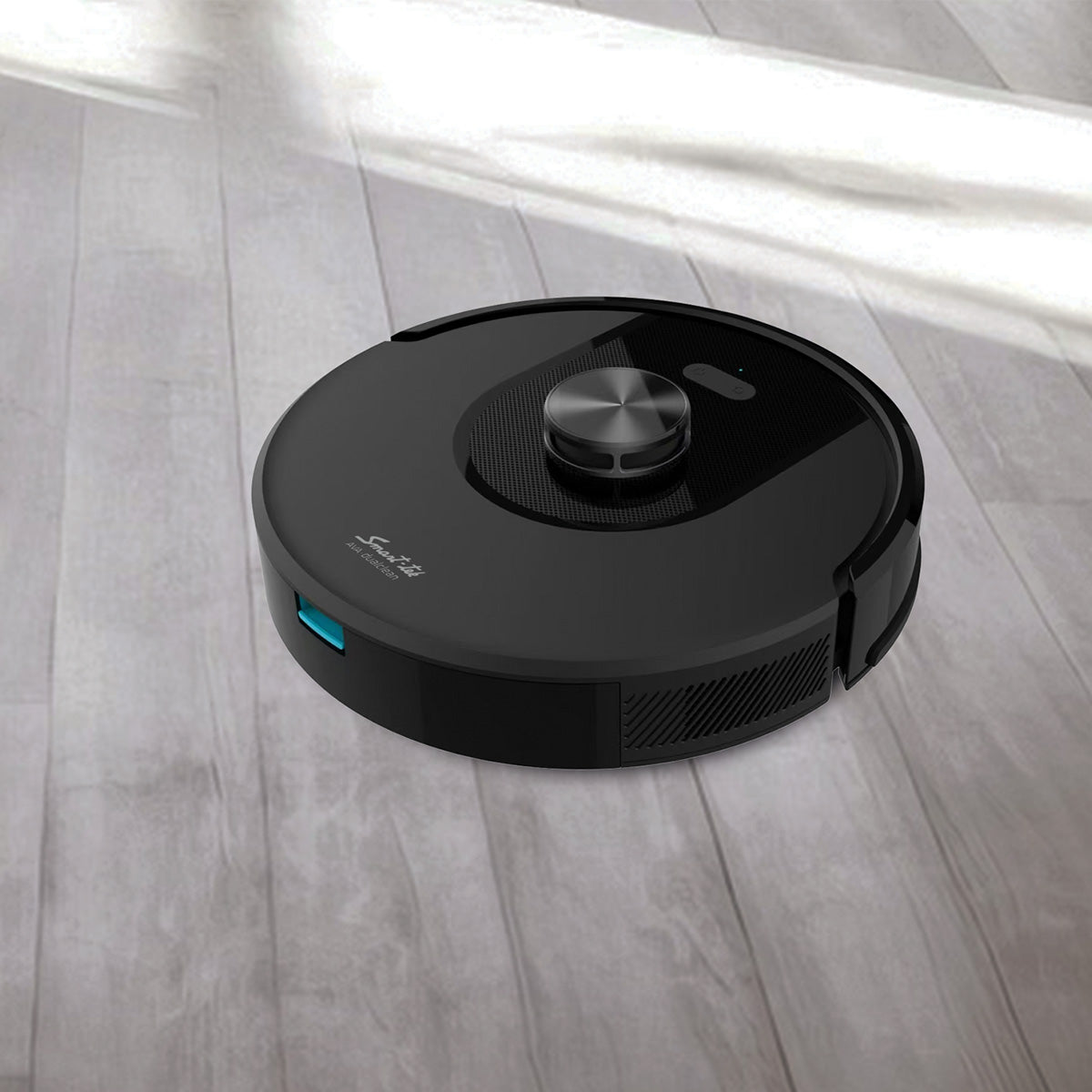 Robot Aspiradora Trapeadora 3 En 1 Smart-tek Ava Dual Clean Negro