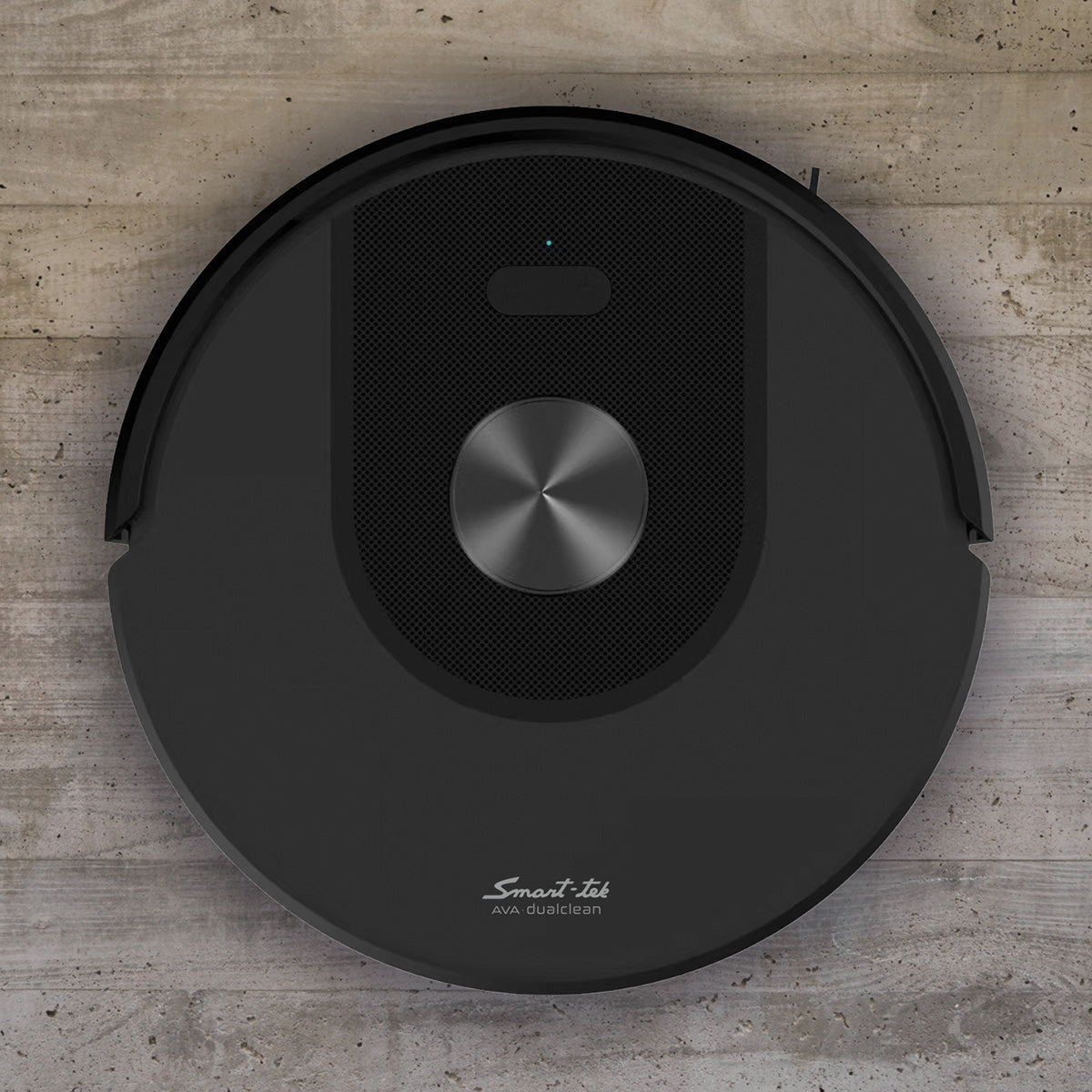 Robot Aspiradora Trapeadora 3 En 1 Smart-tek Ava Dual Clean Negro