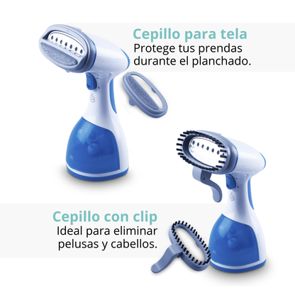 Plancha Vertical a Vapor de Mano 1000W con Caldera de Alta Presión y Accesorios GS1212
