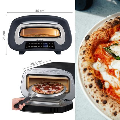 Horno de Pizza eléctrico 1700w Milano E.MAX1