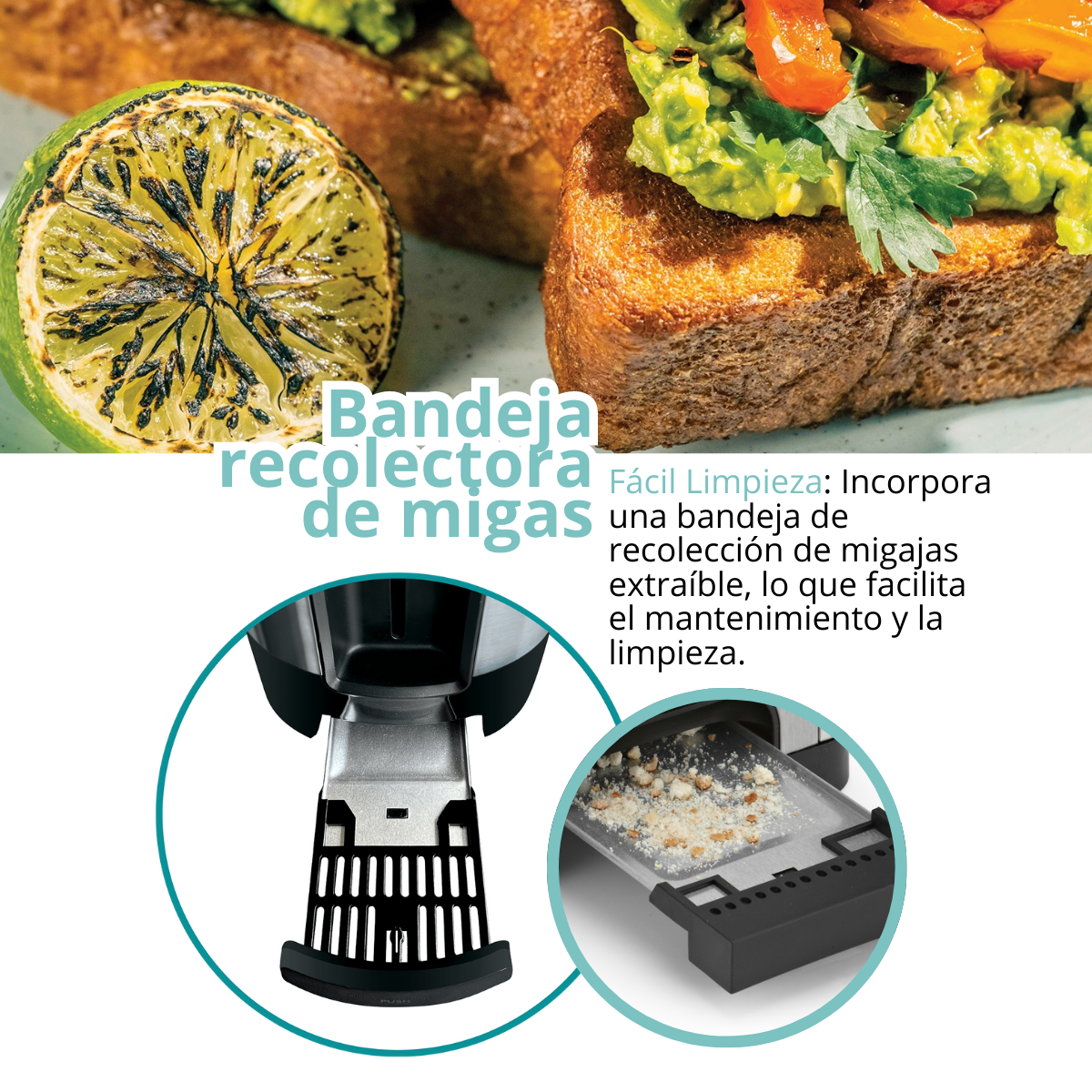 Tostador De Pan 2 Rebanadas 1000w 7 Niveles de potencia Sd2041