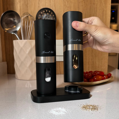 Juego de Molinillo eléctrico Salero Y Pimentero Recargable Por Usb