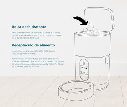 Racionador de alimentos Automático Wi-Fi PF200