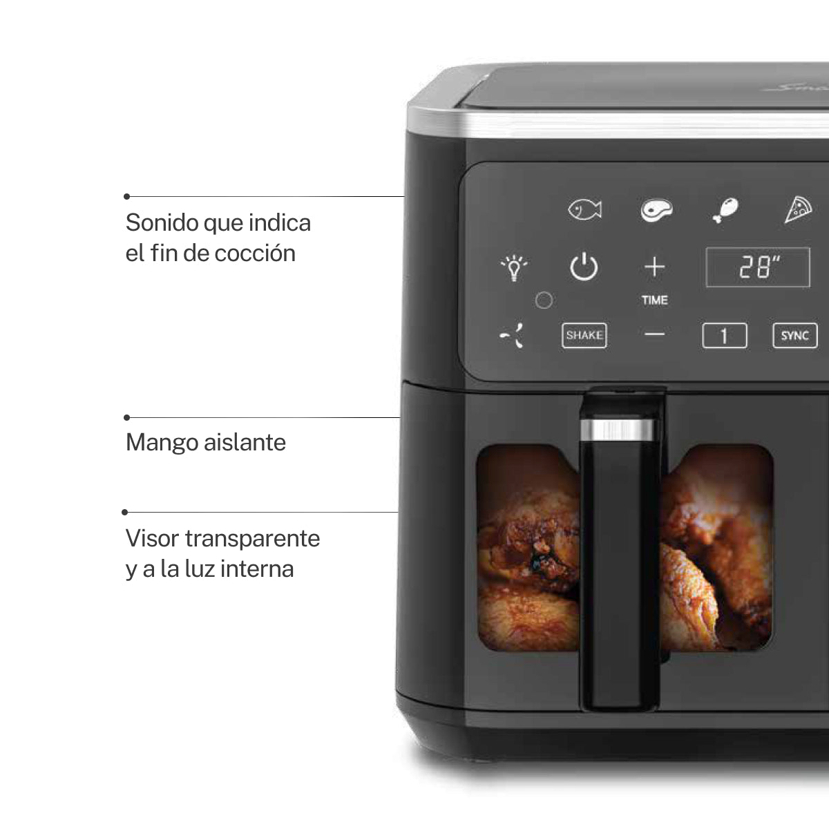 Freidora De Aire Doble Air Fry 9Lts [AF2090D]