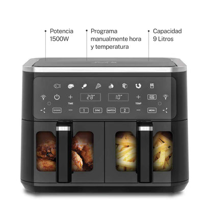 Freidora De Aire Doble Air Fry 9Lts [AF2090D]