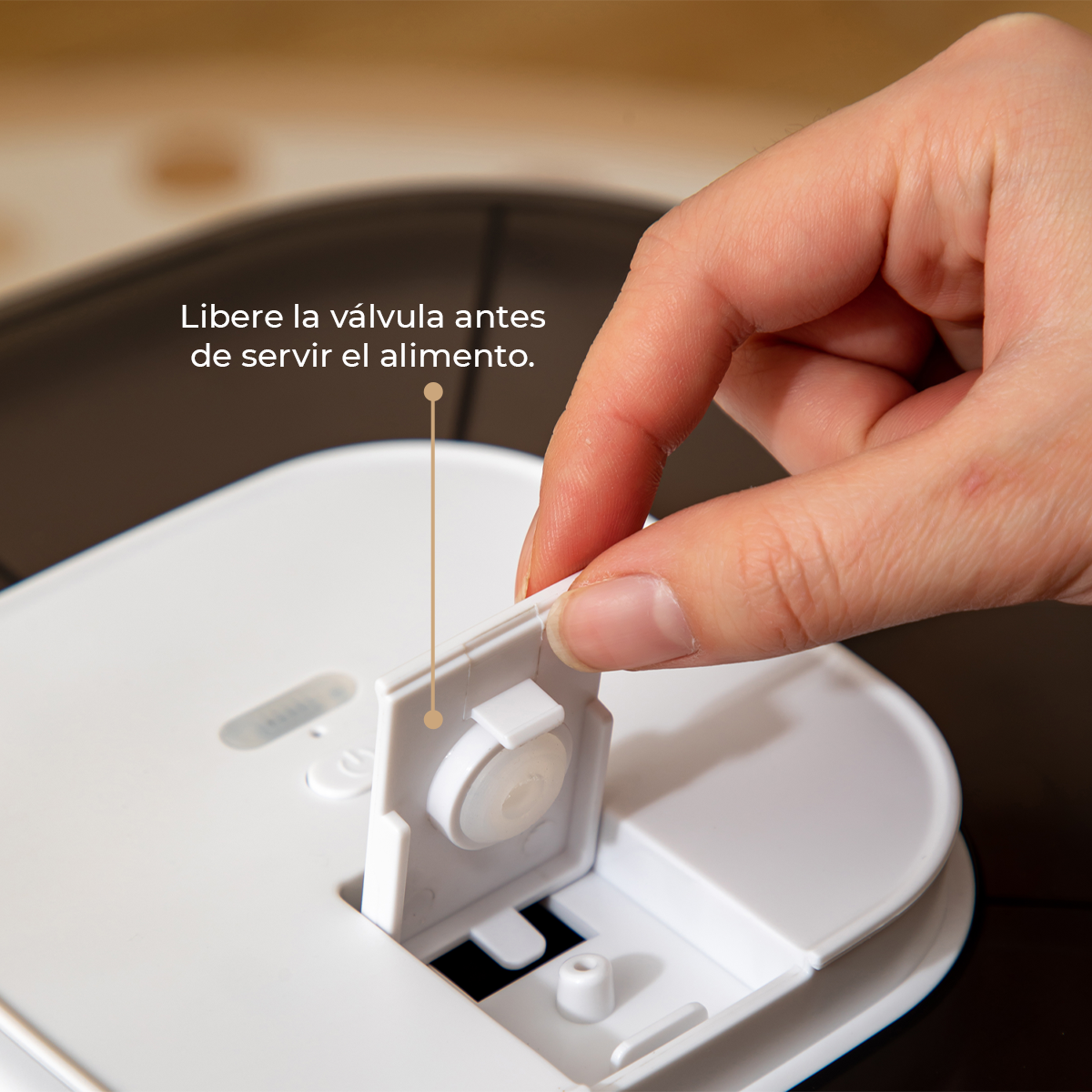 Contenedor Hermético de Alimento para Mascotas, con bomba de sellado al vacío - Azul