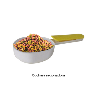 Contenedor Hermético de Alimento para Mascotas, con bomba de sellado al vacío - Azul