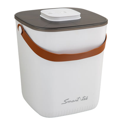 Contenedor Hermético de Alimento para Mascotas, con bomba de sellado al vacío - Blanco