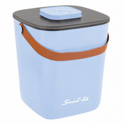 Contenedor Hermético de Alimento para Mascotas, con bomba de sellado al vacío - Celeste