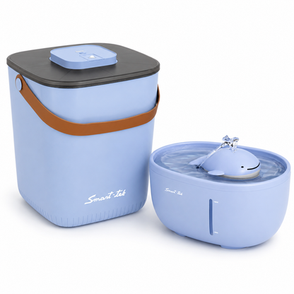 Combo Mascotas Contenedor Hermético 13L + Bebedero 2L