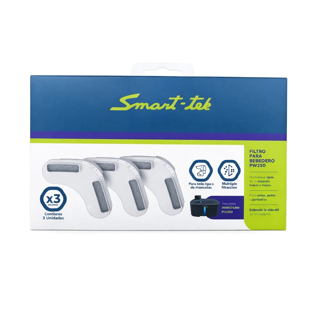 Filtro de Repuesto para Bebedero de Mascotas PW250 (Pack X3)