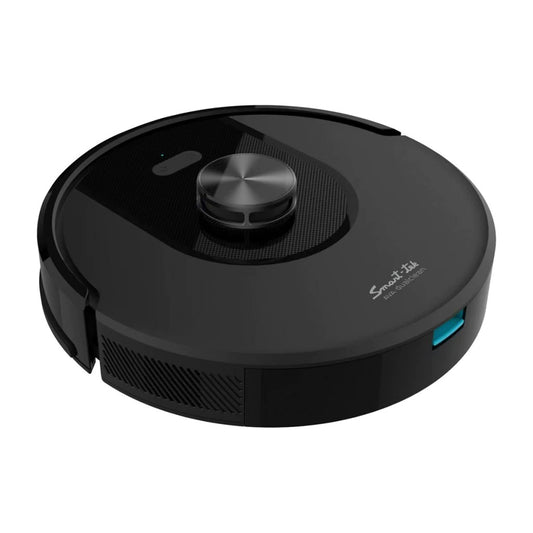 Robot Aspiradora Trapeadora 3 En 1 Smart-tek Ava Dual Clean Negro