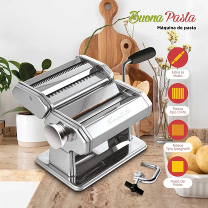 Maquina De Pastas Smart Tek Buona Pasta Bp2017 Acero Inox