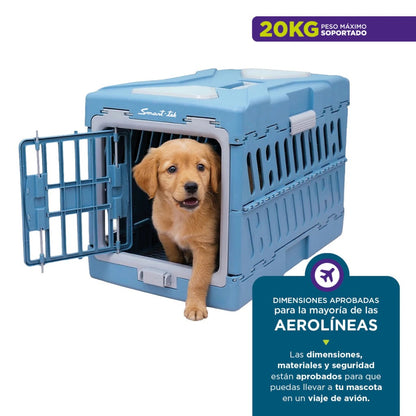 Jaula Transportadora Para Mascotas Plegable Smart-Tek Paw&fold