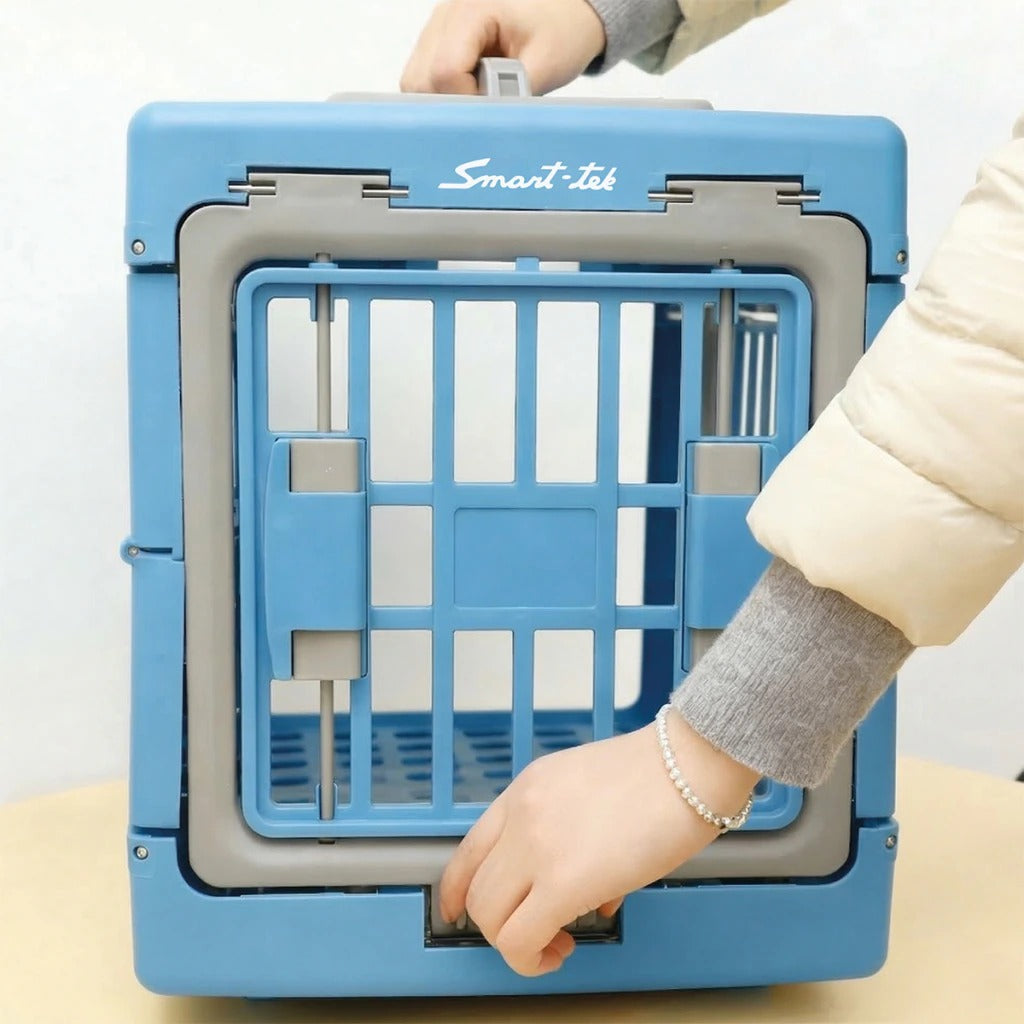 Jaula Transportadora Para Mascotas Plegable Smart-Tek Paw&fold