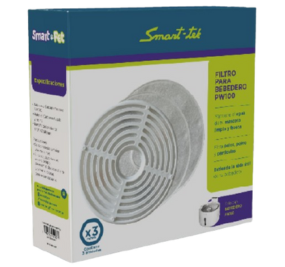 Filtro de Repuesto para Bebedero de Mascotas PW100 (Pack X3)